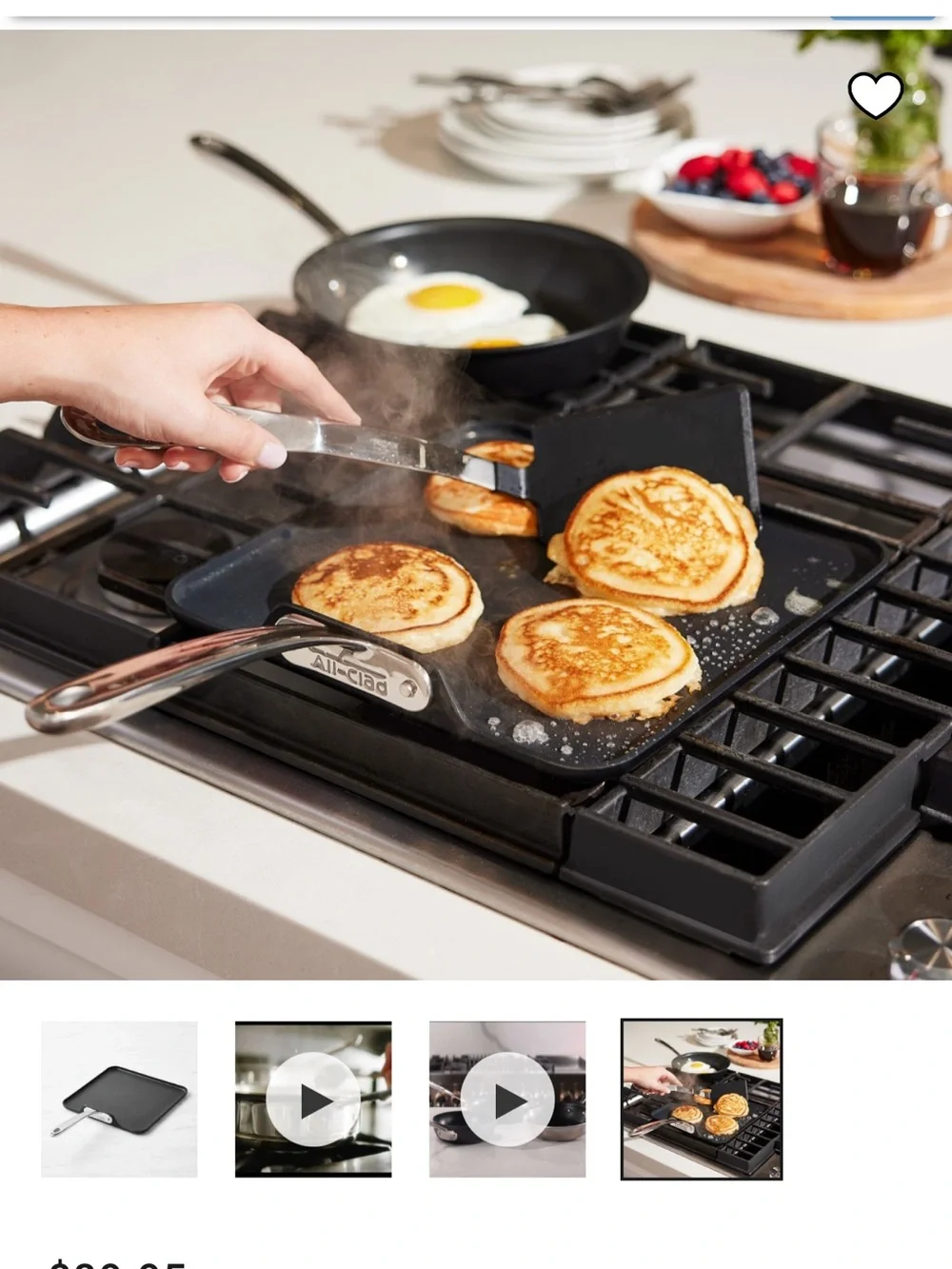 Used all clad griddle